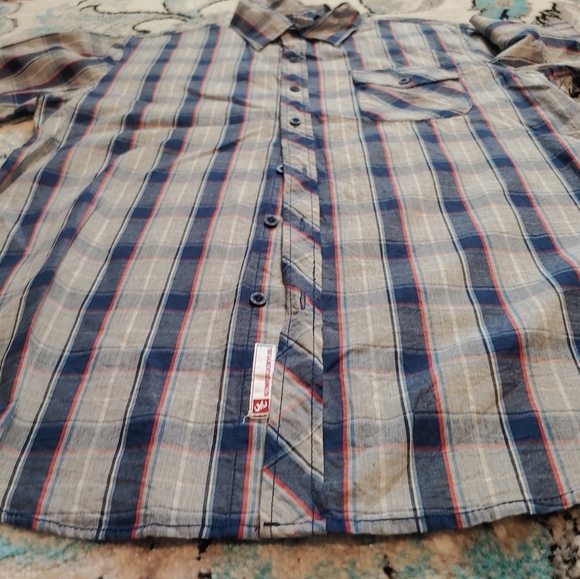 Micros Button down shirt Short Sleeve Men's - Picture 9 of 15